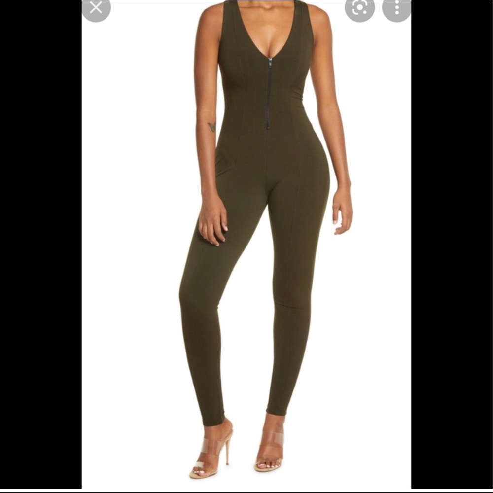 Naked Wardrobe Forest Green Jumpsuit